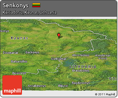 Satellite Panoramic Map of Senkonys