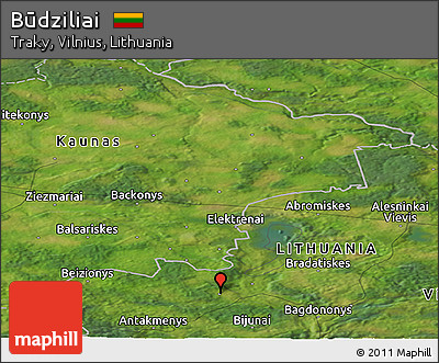 Satellite Panoramic Map of Būdziliai