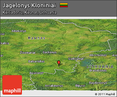 Satellite Panoramic Map of Jagėlonys Kloniniai