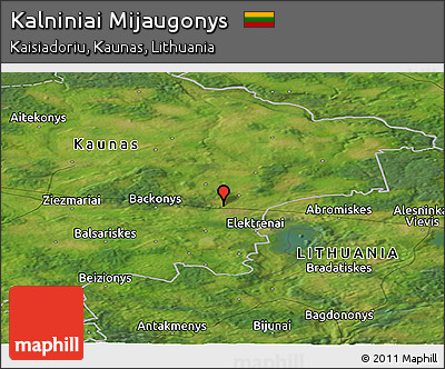 Satellite Panoramic Map of Kalniniai Mijaugonys