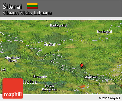 Satellite Panoramic Map of Šilėnai