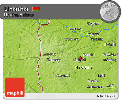 Physical 3D Map of Linkishki