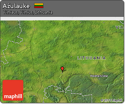 Satellite 3D Map of Ažulauke