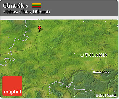 Satellite 3D Map of Glintiškis