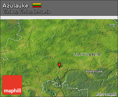 Satellite 3D Map of Ažulauke