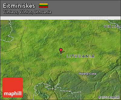 Satellite 3D Map of Eitminiškės