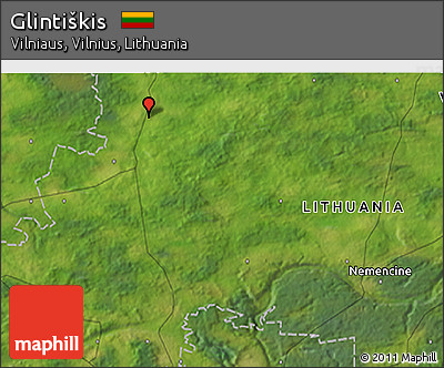 Satellite 3D Map of Glintiškis