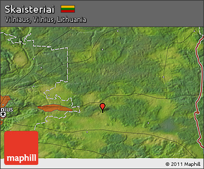 Satellite 3D Map of Skaisteriai