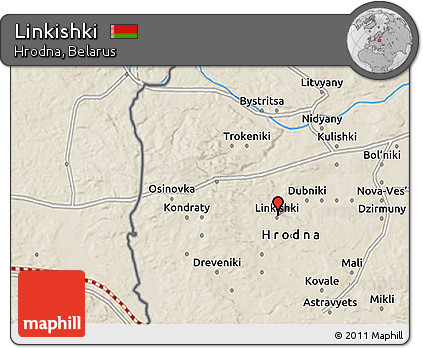 Shaded Relief 3D Map of Linkishki