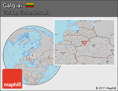 Gray Location Map of Galgiai