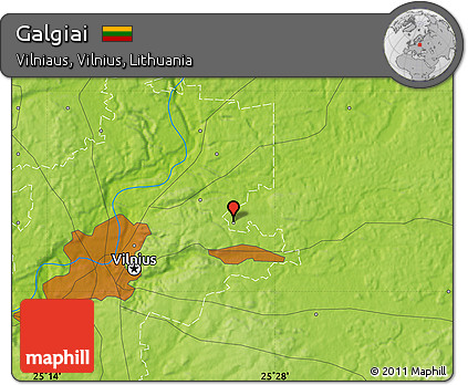 Physical Map of Galgiai