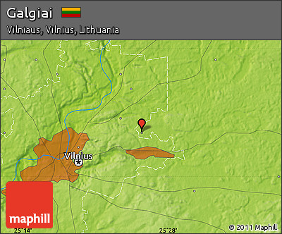 Physical Map of Galgiai