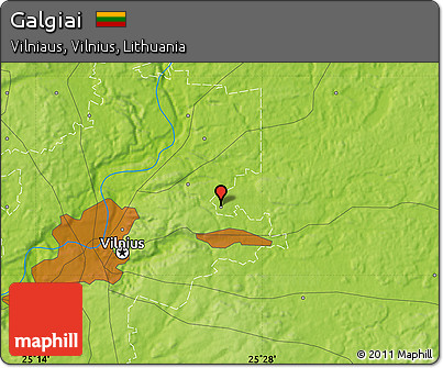 Physical Map of Galgiai