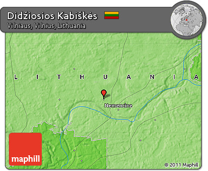 Political Map of Didžiosios Kabiškės