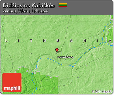 Political Map of Didžiosios Kabiškės