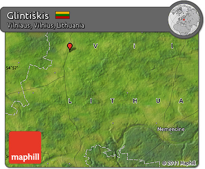 Satellite Map of Glintiškis
