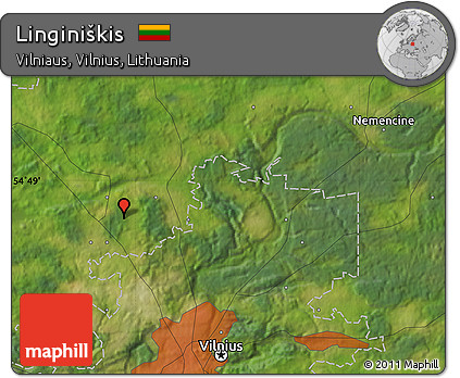 Satellite Map of Linginiškis