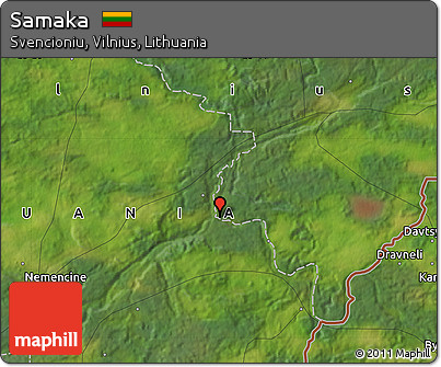 Satellite Map of Samaka