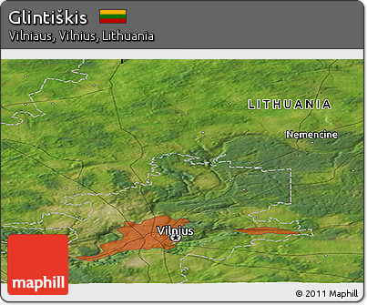 Satellite Panoramic Map of Glintiškis