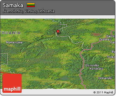 Satellite Panoramic Map of Samaka