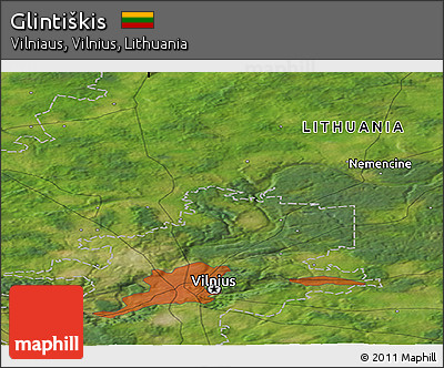 Satellite Panoramic Map of Glintiškis