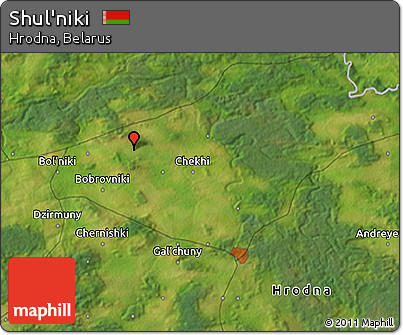 Satellite 3D Map of Shul'niki