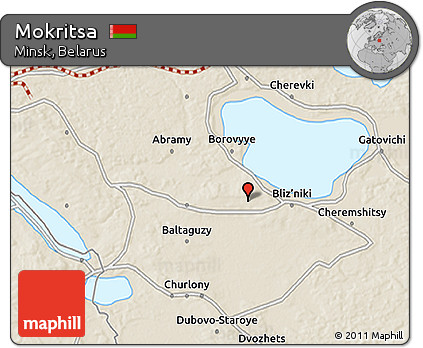 Shaded Relief 3D Map of Mokritsa