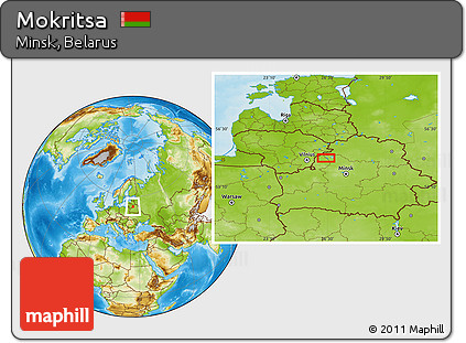 Physical Location Map of Mokritsa