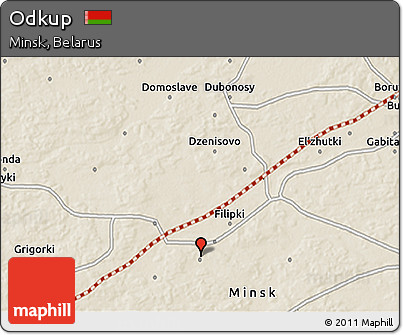 Shaded Relief 3D Map of Odkup
