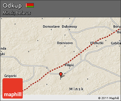 Shaded Relief 3D Map of Odkup
