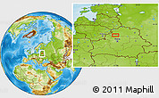 Physical Location Map of the area around 54° 48' 50" N, 27° 16' 29" E