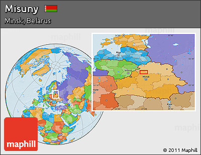 Political Location Map of Misuny
