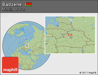 Savanna Style Location Map of Badzene
