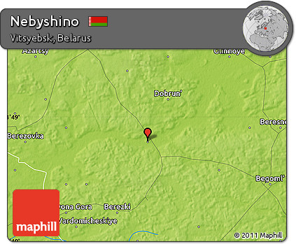 Physical Map of Nebyshino