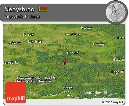 Satellite Panoramic Map of Nebyshino
