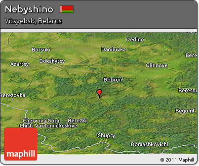 Satellite Panoramic Map of Nebyshino