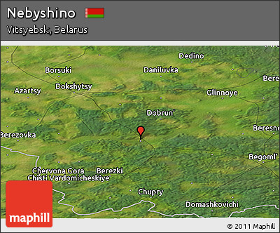 Satellite Panoramic Map of Nebyshino