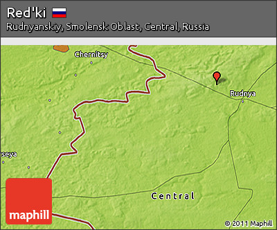 Physical 3D Map of Red'ki