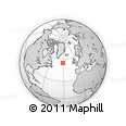 Outline Map of the Area around 54° 48' 50" N, 31° 22' 30" W, rectangular outline