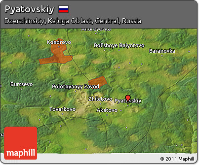 Satellite 3D Map of Pyatovskiy