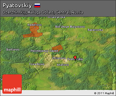 Satellite 3D Map of Pyatovskiy