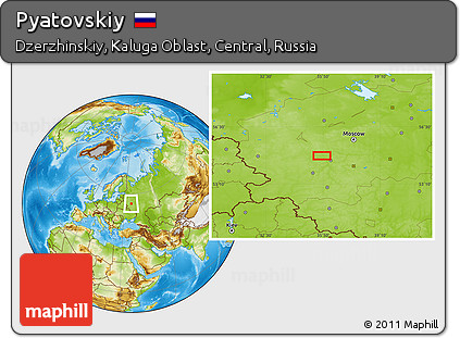 Physical Location Map of Pyatovskiy