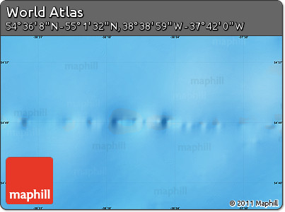 Physical Map of the Area around 54° 48' 50" N, 38° 10' 29" W
