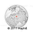 Outline Map of the Area around 54° 48' 50" N, 48° 31' 29" E, rectangular outline