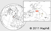 Blank Location Map of the area around 54° 48' 50" N, 4° 10' 30" W