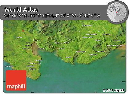 Satellite Map of the Area around 54° 48' 50" N, 4° 10' 30" W