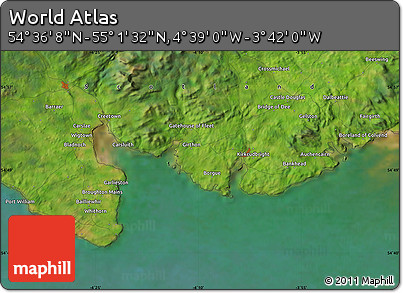 Satellite Map of the Area around 54° 48' 50" N, 4° 10' 30" W