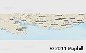 Shaded Relief Panoramic Map of the area around 54° 48' 50" N, 4° 10' 30" W
