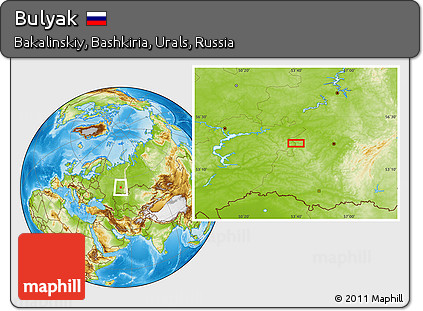 Physical Location Map of Bulyak