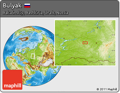 Physical Location Map of Bulyak